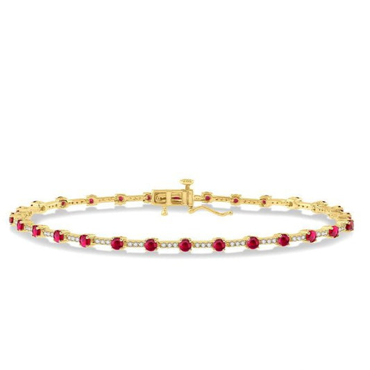 Parkplace Jewelers Gemstone & Diamond Bracelet 7623HPPTSRBYG