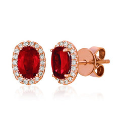 Le Vian 14K Strawberry Gold® Passion Ruby™ 7/8 cts. Earrings TRMW 18D
