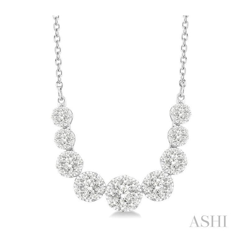 ASHI Lovebright Essential Diamond Smile Necklace 99361PPFGNKWG