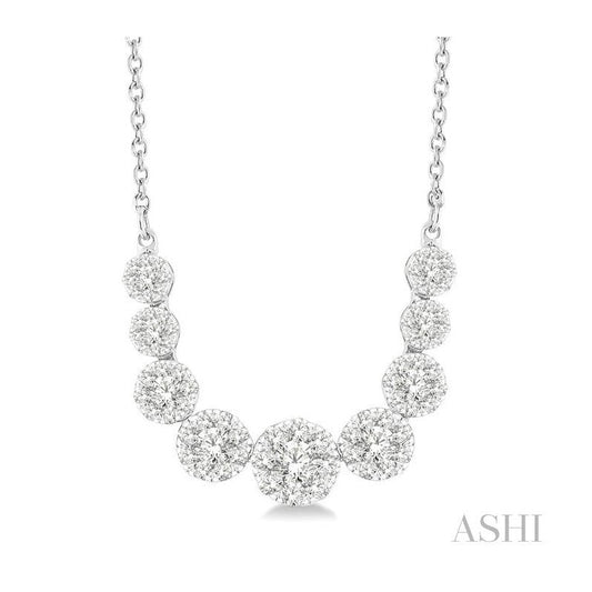 ASHI Lovebright Essential Diamond Smile Necklace 99361PPFGNKWG