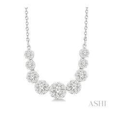 ASHI Lovebright Essential Diamond Smile Necklace 99361PPFGNKWG