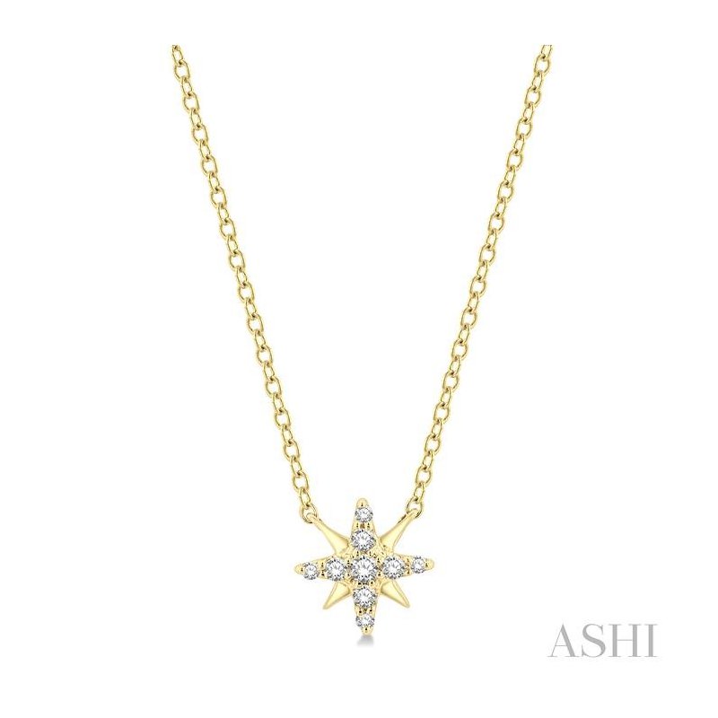 ASHI Star Petite Diamond Fashion Pendant 642C9PPTSPDYG