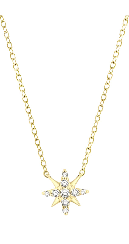 Parkplace Jewelers Star Petite Diamond Fashion Pendant 642C9PPTSPDYG