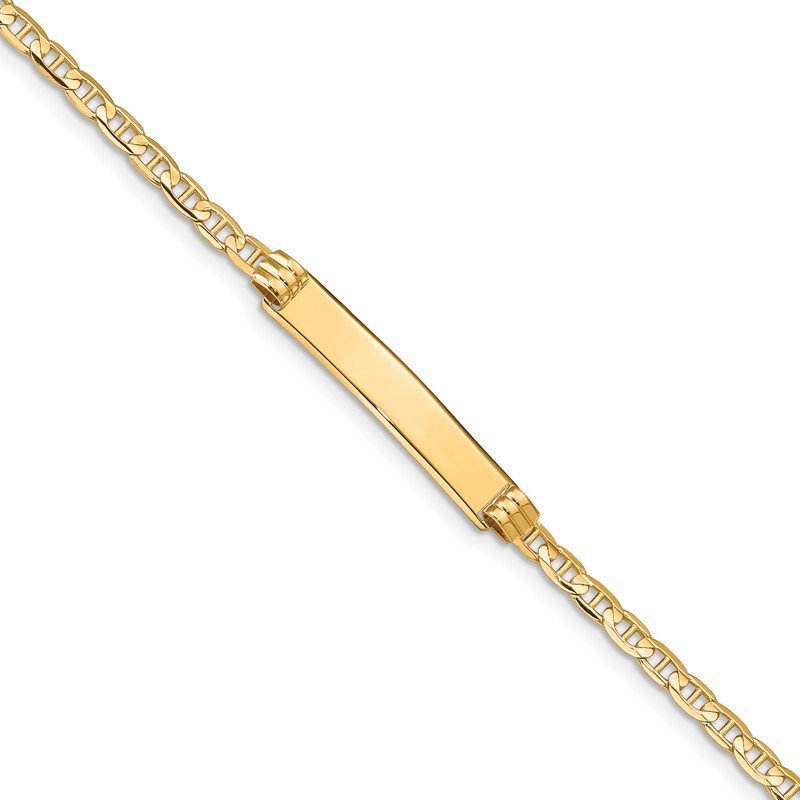 Quality Gold 14k Anchor ID Bracelet CG80ID-7