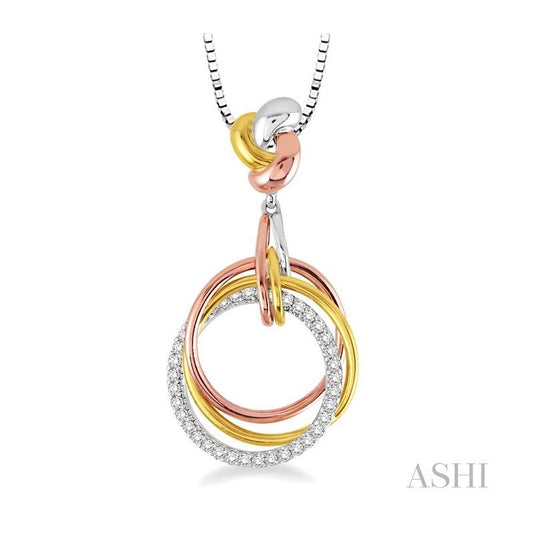 ASHI Circle Diamond Fashion Pendant 64996PPFNPD3T