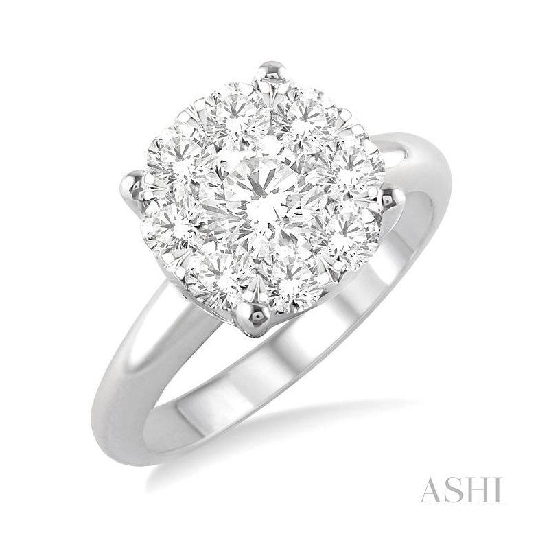 ASHI Round Shape Lovebright Essential Diamond Ring 36900PPFGWG-1.50