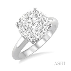 ASHI Round Shape Lovebright Essential Diamond Ring 36900PPFGWG-1.50