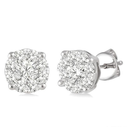 Parkplace Jewelers Round Shape Lovebright Essential Diamond Stud Earrings 91751PPFVERWG