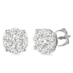 Parkplace Jewelers Round Shape Lovebright Essential Diamond Stud Earrings 91751PPFVERWG