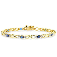 Parkplace Jewelers Oval Shape Gemstone & Diamond Bracelet 76040PPFSSP