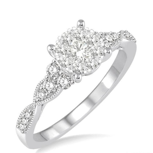 Parkplace Jewelers Round Shape Lovebright Diamond Engagement Ring 121D3PPFVWG-LE
