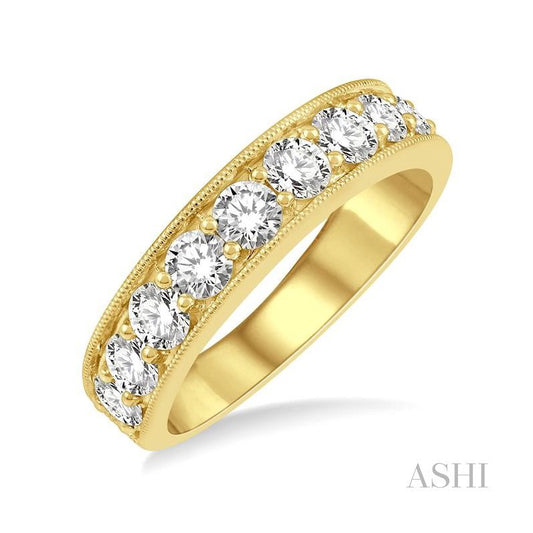 ASHI Diamond Wedding Band 33330PPFGYG-1.50