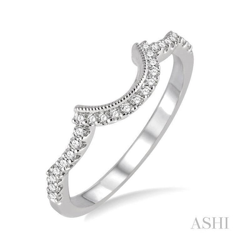 ASHI Diamond Wedding Band 24528PPFHWG-WB