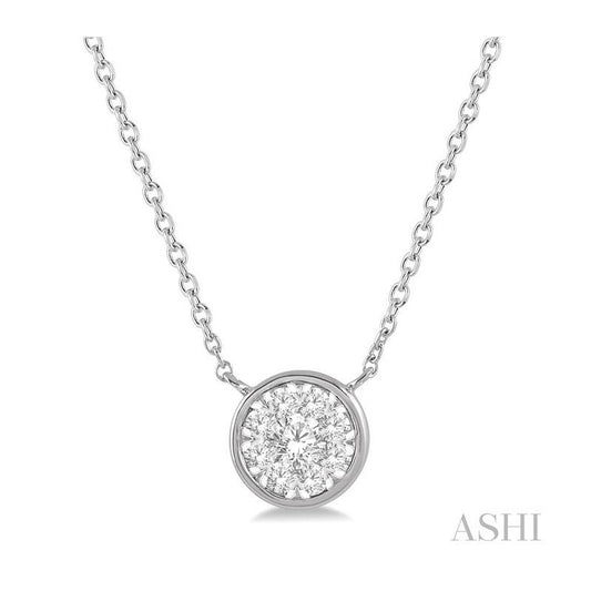 ASHI Round Shape Lovebright Essential Diamond Pendant 9977QPPFHNKWG