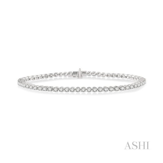 ASHI Diamond Tennis Bracelet 73373PPFGWG