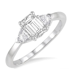 Parkplace Jewelers Emerald Shape Semi-Mount Diamond Engagement Ring 252L6PPFHWG-SM-OC