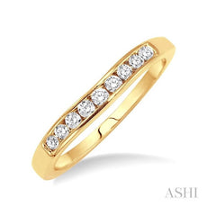ASHI Channel Set Curved Diamond Wedding Band 31146PPFHYG