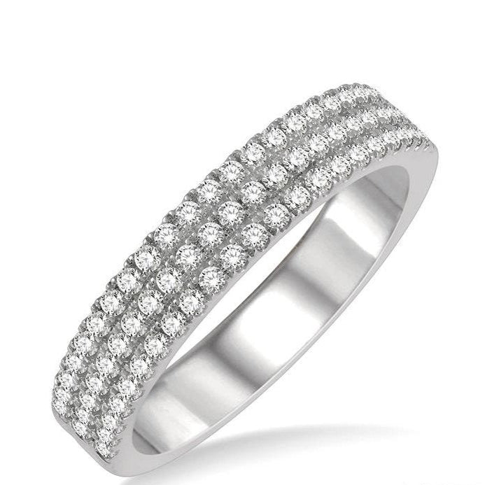 Parkplace Jewelers Three Row Diamond Wedding Band 318E3PPFGWG