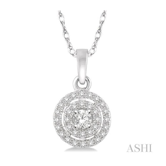 ASHI Halo Diamond Fashion Pendant 64737PPFNPDWG