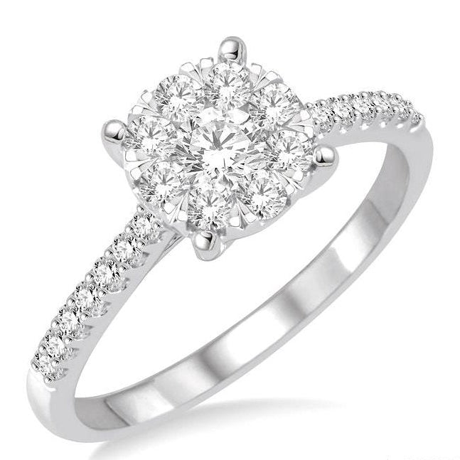 Parkplace Jewelers Round Shape Lovebright Essential Diamond Engagement Ring 150C2PPFVWG