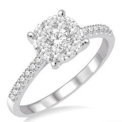 Parkplace Jewelers Round Shape Lovebright Essential Diamond Engagement Ring 150C2PPFVWG