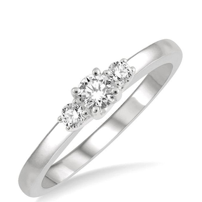 Parkplace Jewelers Round Shape Past Present & Future Diamond Engagement Ring 30416PPFGWG