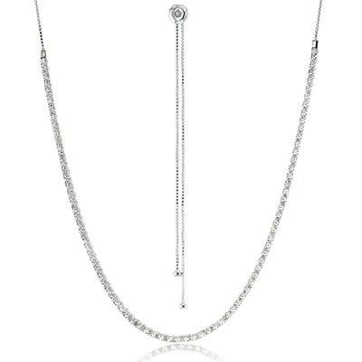 Simon G. Fashion Adjustable Necklace in 18k Gold with Diamonds LP2397_WHITE_18K_X