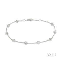 ASHI Diamond Station Chain Bracelet 700C1PPFGWG