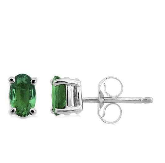 Parkplace Jewelers Oval Shape Gemstone Stud Earrings 57129PPF@EREMWG