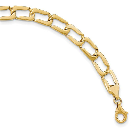 Quality Gold 14k Polished Link Bracelet GB244-8.5