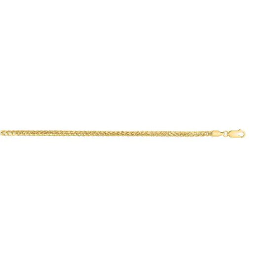 Yellow Sterling Silver Diamond Cut/ Textured Gold Plated Round Franco Necklace