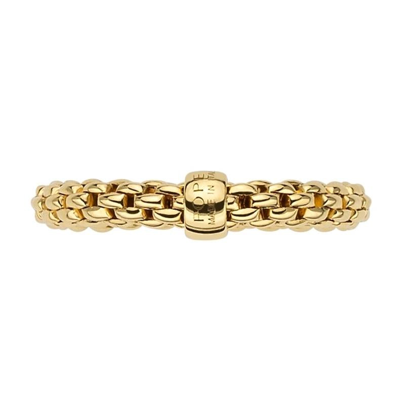 Fope Flex'it Essentials 18ct Yellow Gold Slim Ring 04E08AX_XX_G_XGX_00S