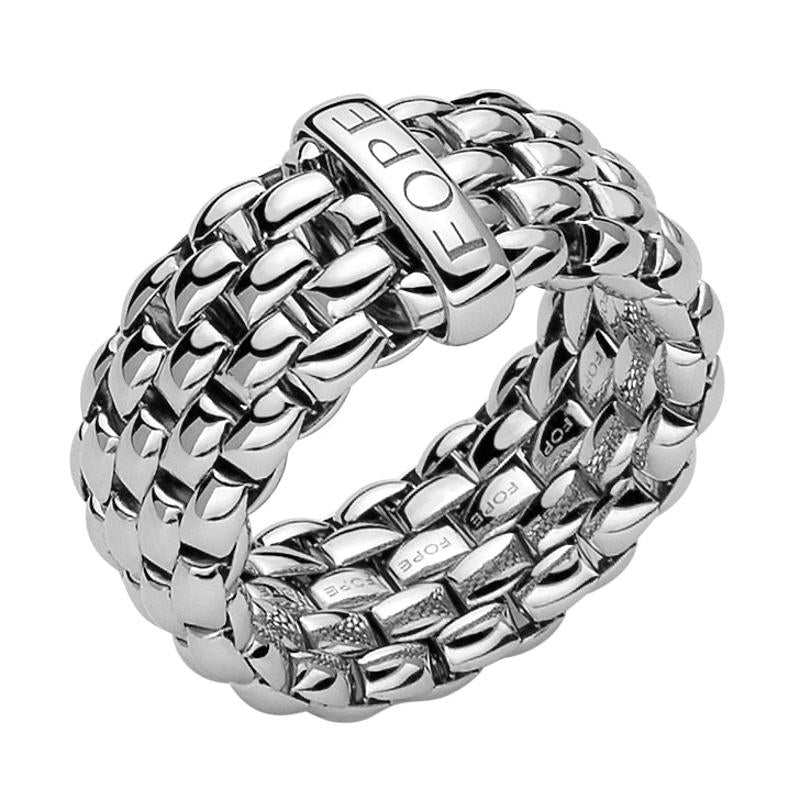 Fope Flex'it Essentials 18ct White Gold Wide Ring 05E04AX_XX_B_XBX_00S