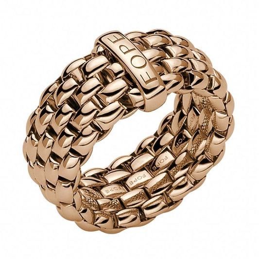 Fope Flex'it Essentials 18ct Rose Gold Wide Ring 05E04AX_XX_R_XRX_00S