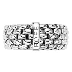 Fope Flex'it Essentials 18ct White Gold Wide Ring 05E04AX_XX_B_XBX_00S