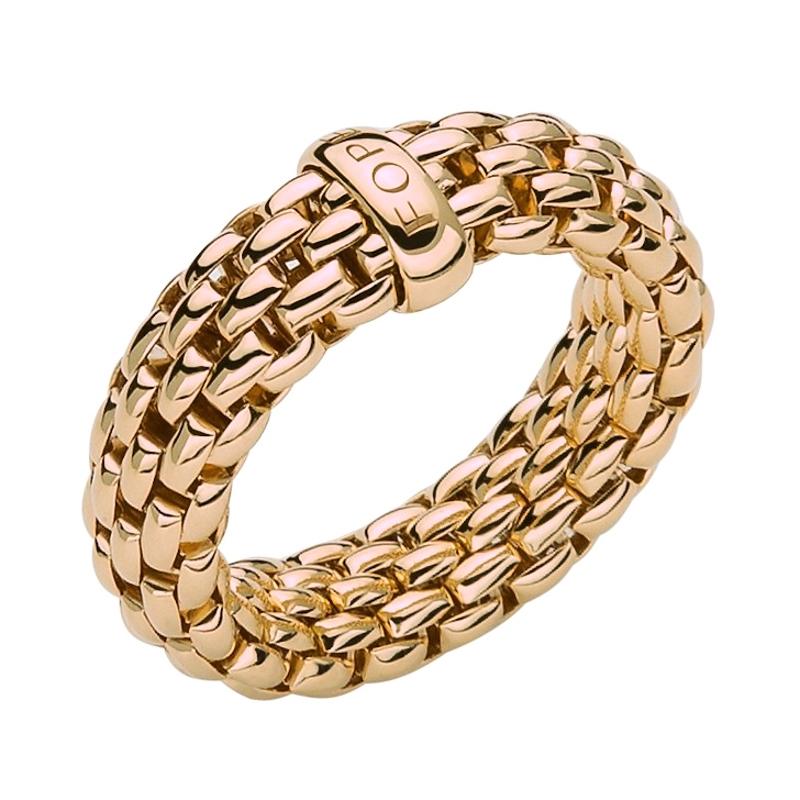 Fope Flex'it Essentials 18ct Rose Gold Medium Wide Ring 55902AX_XX_R_XRX_00S