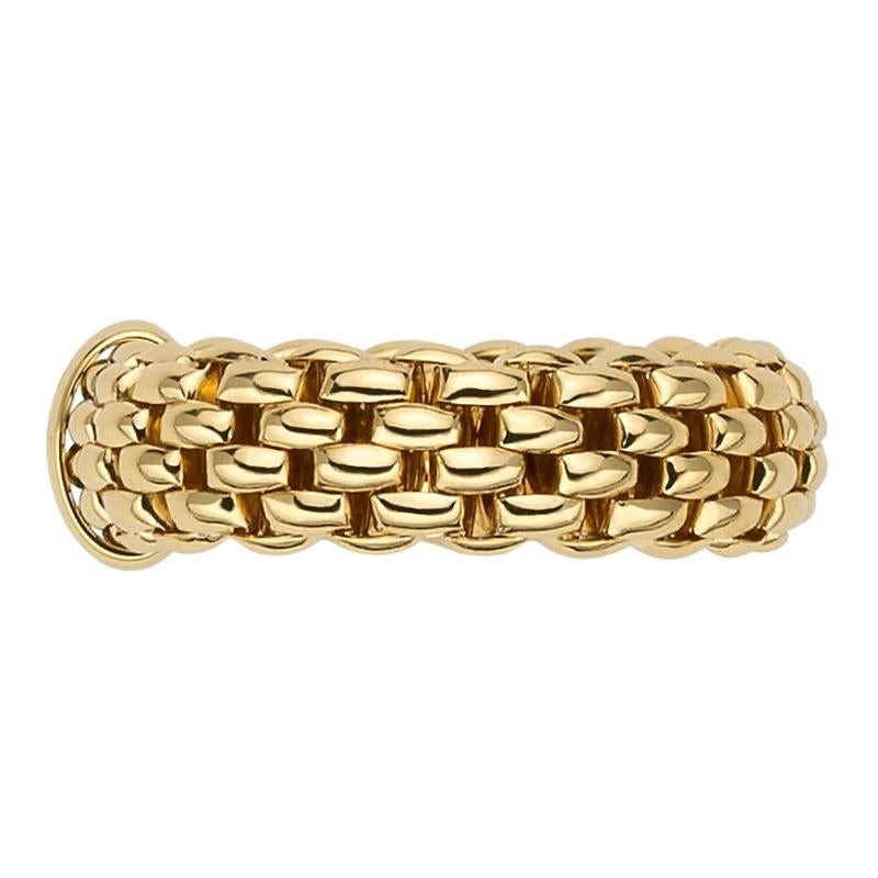 Fope Flex'it Essentials 18ct Yellow Gold Medium Wide Ring 55902AX_XX_G_XGX_00S