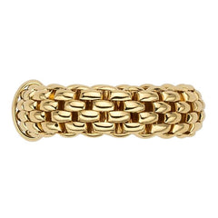 Fope Flex'it Essentials 18ct Yellow Gold Medium Wide Ring 55902AX_XX_G_XGX_00S