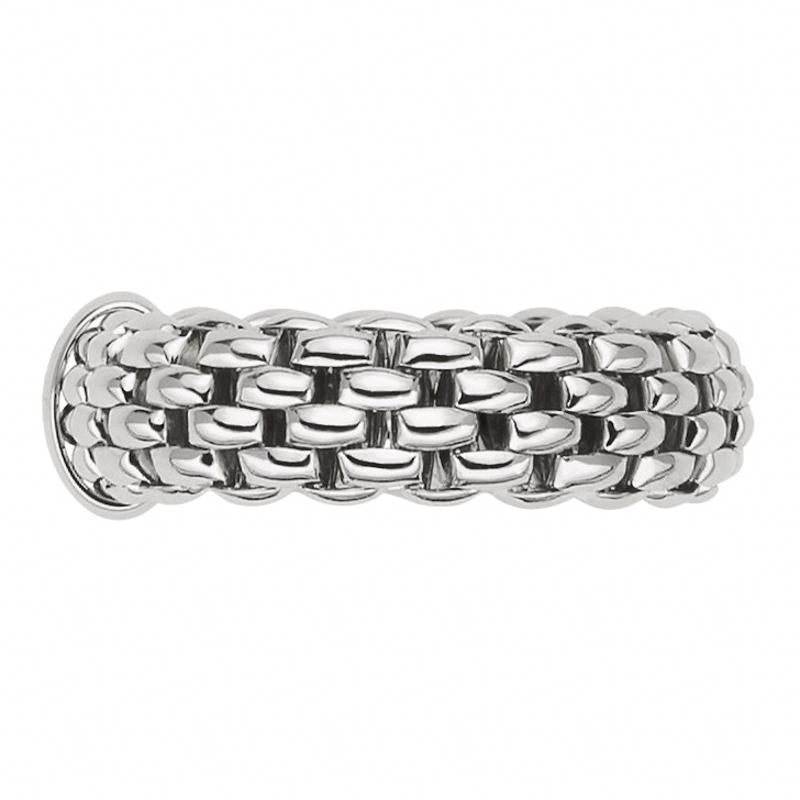 Fope Flex'it Essentials 18ct White Gold Medium Wide Ring 55902AX_XX_B_XBX_00S