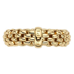 Fope Flex'it Essentials 18ct Yellow Gold Medium Wide Ring 55902AX_XX_G_XGX_00S