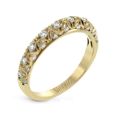 Anniversary Ring In 18k Gold With Diamonds LP1582-B WHITE 18K BAND 1