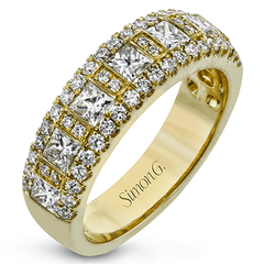 Anniversary Ring In 18k Gold With Diamonds MR1594 WHITE 18K X