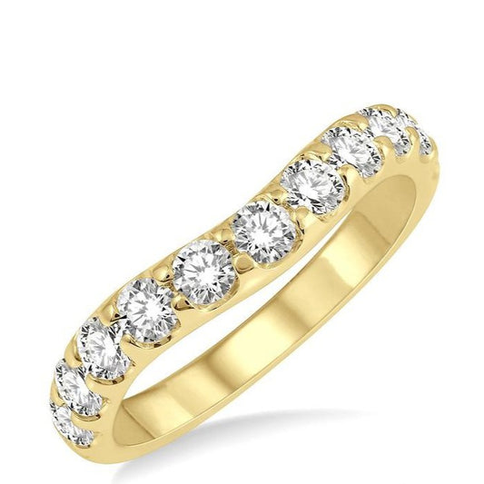 Parkplace Jewelers Curved Diamond Wedding Band 30341PPFGYG