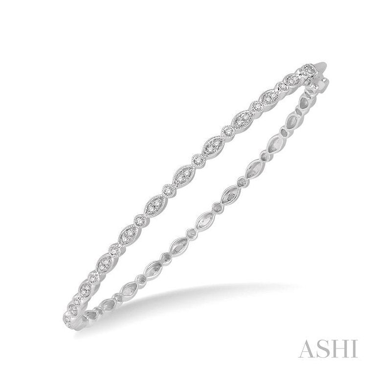 ASHI Stackable Diamond Bangle 791A6PPFHWG