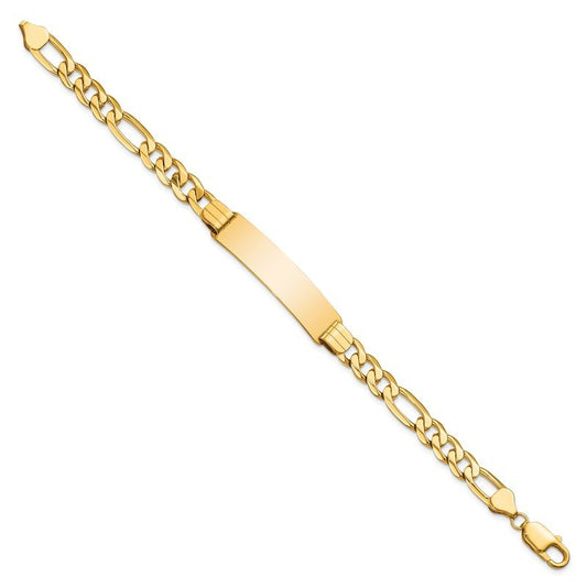 Quality Gold 14k Figaro ID Bracelet FIG200ID-8