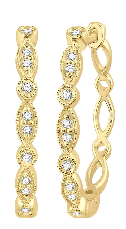 Parkplace Jewelers Diamond Hoop Earrings 637A8PPTSERYG