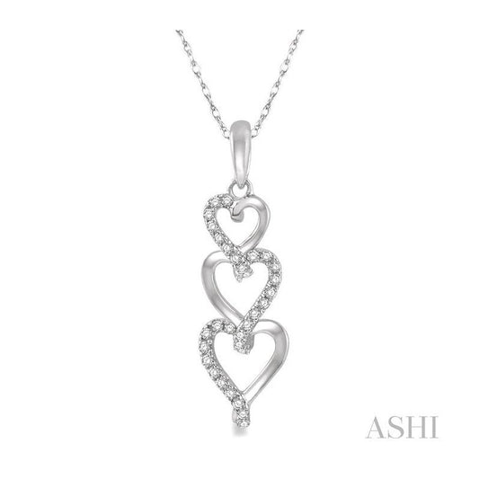 ASHI Heart Shape Diamond Pendant 98218PPTSPDWG