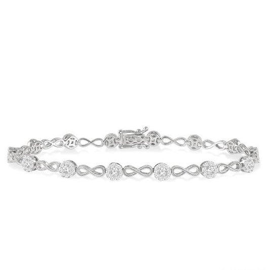 Parkplace Jewelers Lovebright Diamond Infinity Link Bracelet 70181PPFGWG