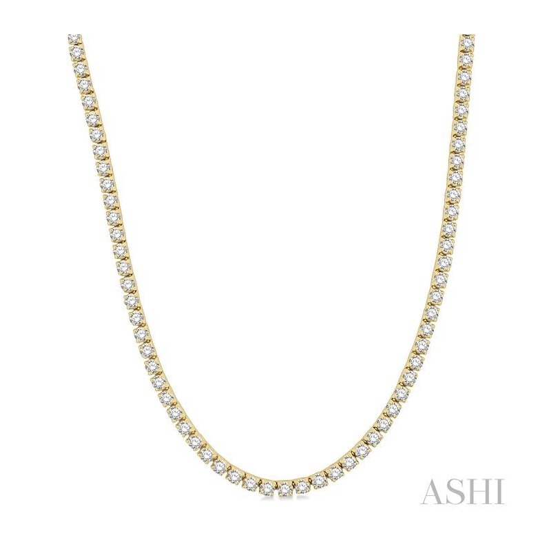 ASHI Diamond Tennis Necklace 993JMPPFGNKYG-10