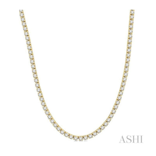 ASHI Diamond Tennis Necklace 993JMPPFGNKYG-10